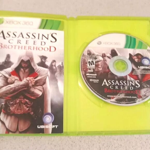 🩷Assassin's Creed: Brotherhood (Microsoft Xbox 360, 2010) Complete W/Manual - Picture 2 of 4